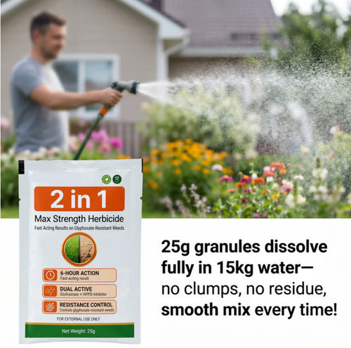 🔥2-in-1 Powerful Herbicide,🌿 Long-Lasting Control for Annual & Biennial Weeds, Non-Toxic & Harmless